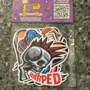 Vans Warped Tour Sticker Pack plus Patch - 30th Anniversary Edition